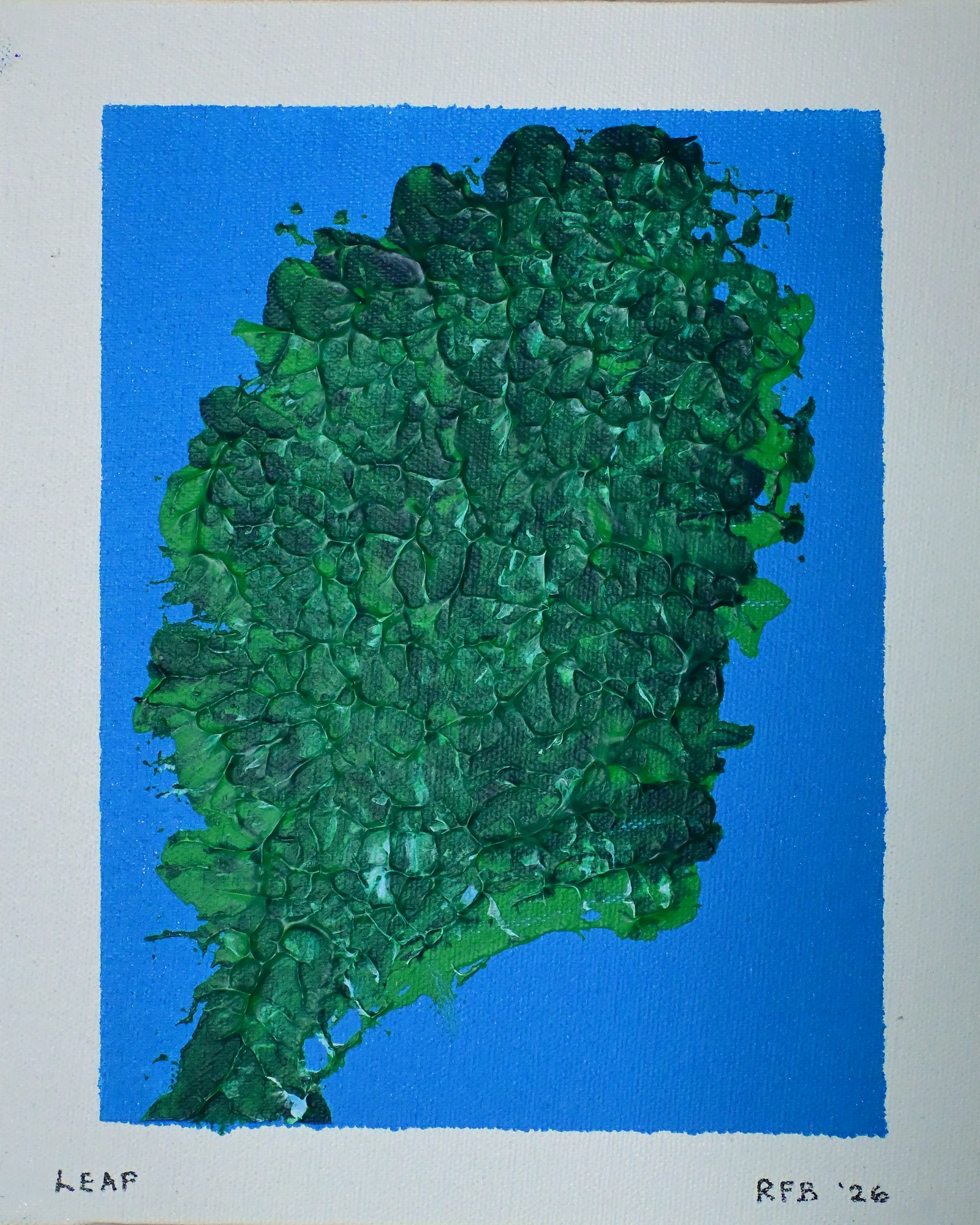 Leaf, an original painting by Ruskin Felix, 2026