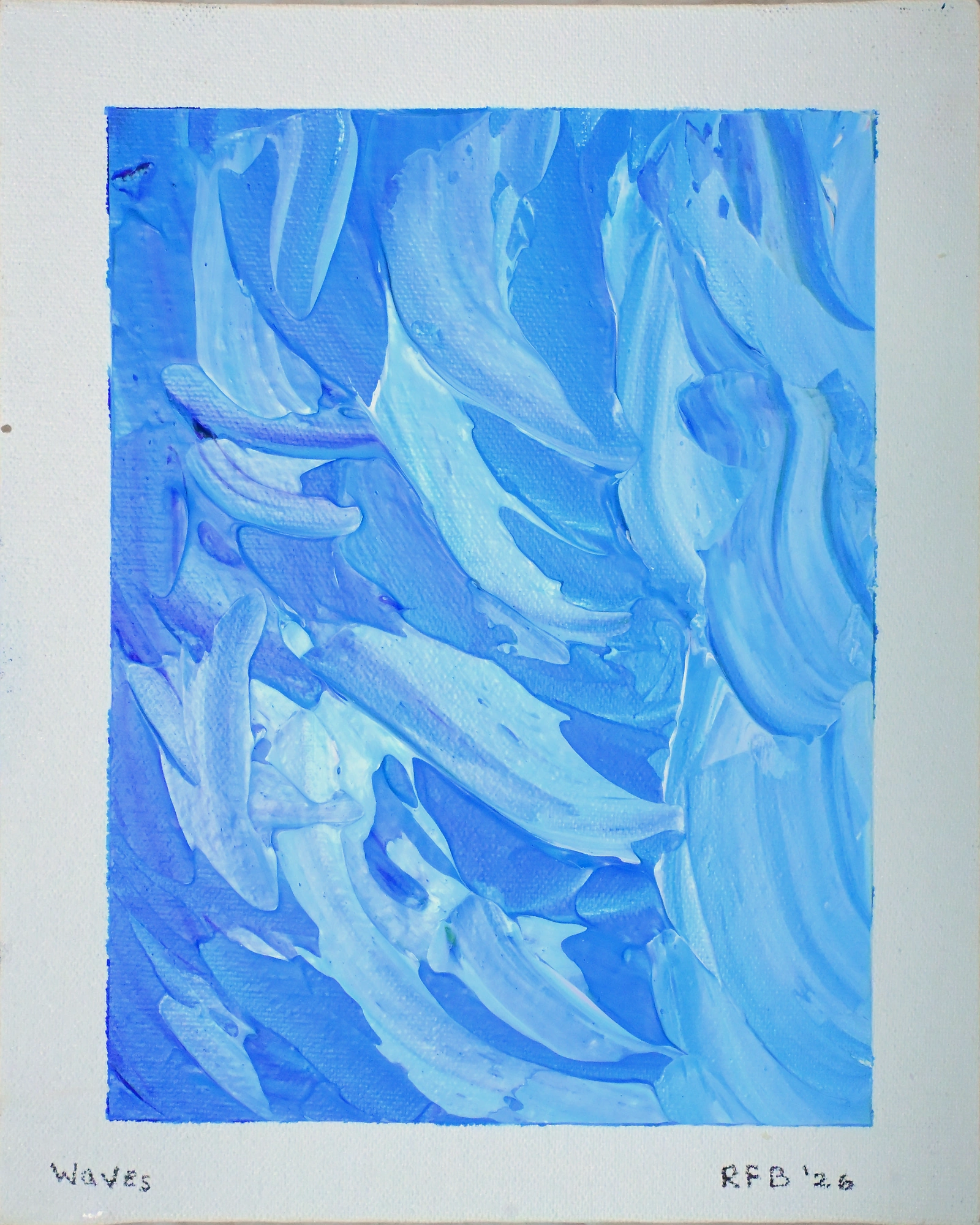 Waves, an original painting by Ruskin Felix, 2026